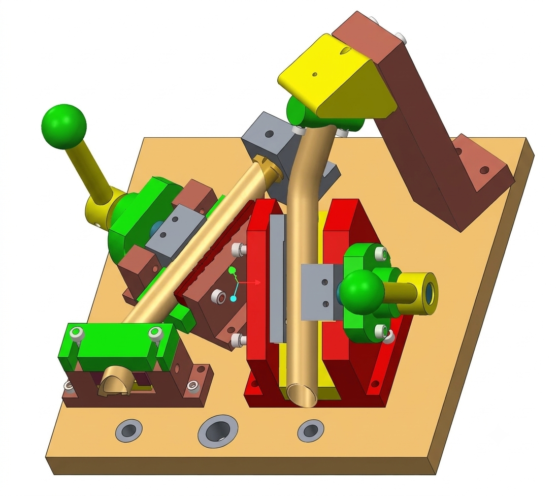 Contoured Tube Bending & Welding Jig