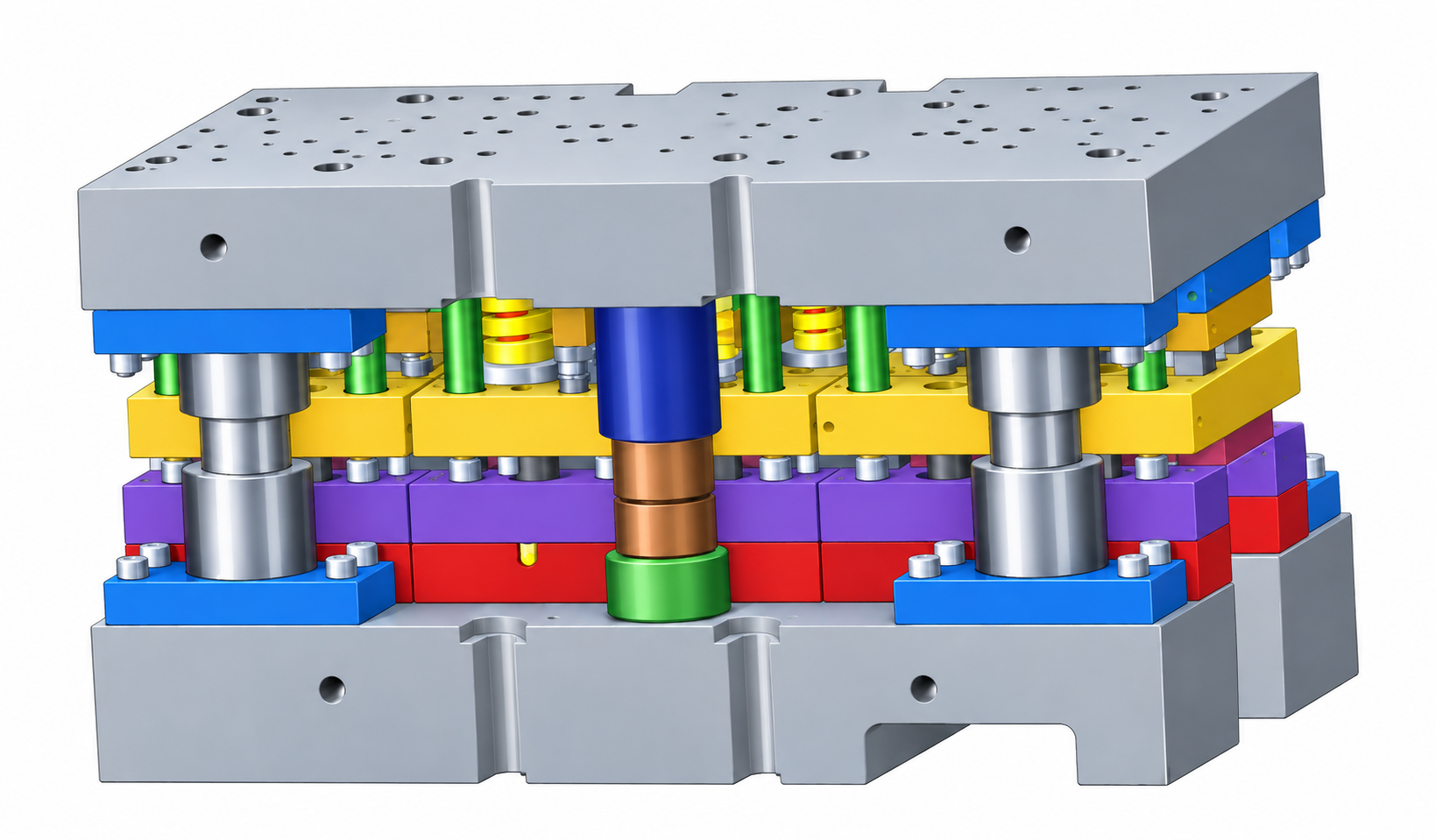 Multi-Station Progressive Press Tool Assembly